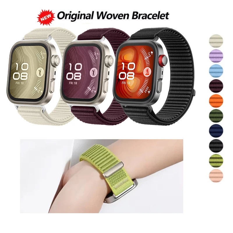 

Fashion Braided Nylon Loop Strap for Huawei Watch Fit 4 3 Band for Huawei Watch Fit 4/4 Pro Bracelet Accessories