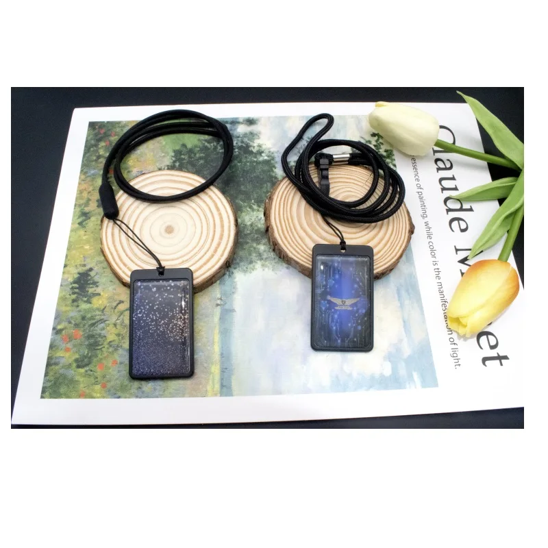 Bio Nano Terahertz Quantum Energy New Me Card - 2500-3000 Negative Ions with Bag Cord & Customized Logo
