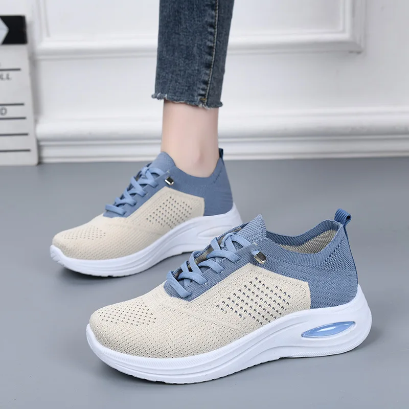 

Summer Women Casual Shoes Comfortable Breathable Soft Women Sneakers Slip-on Height-enhancing Womens Loafers Zapatillas De Mujer