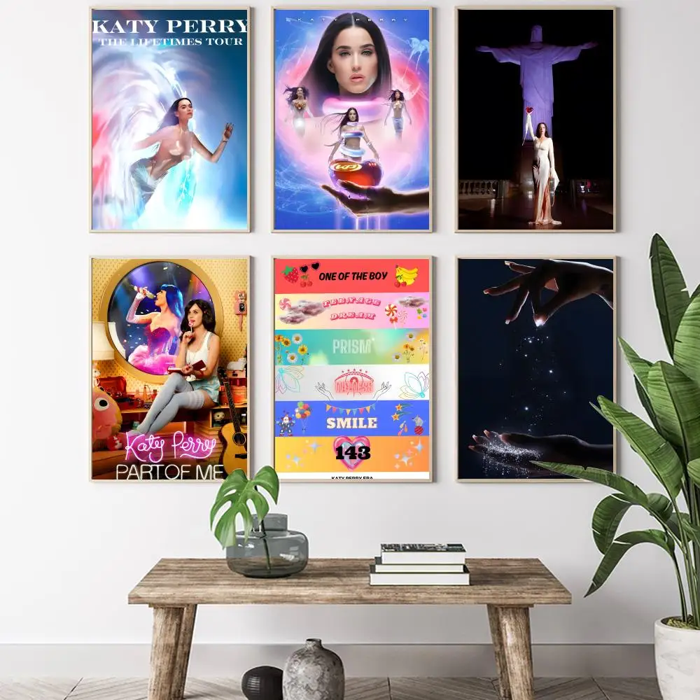 المغني K-كاتي P-بيري 1432 ألبوم ساخن اللوحة الخط HD قماش المشارك غرفة المعيشة غرفة نوم بار الديكور الجمالي #2