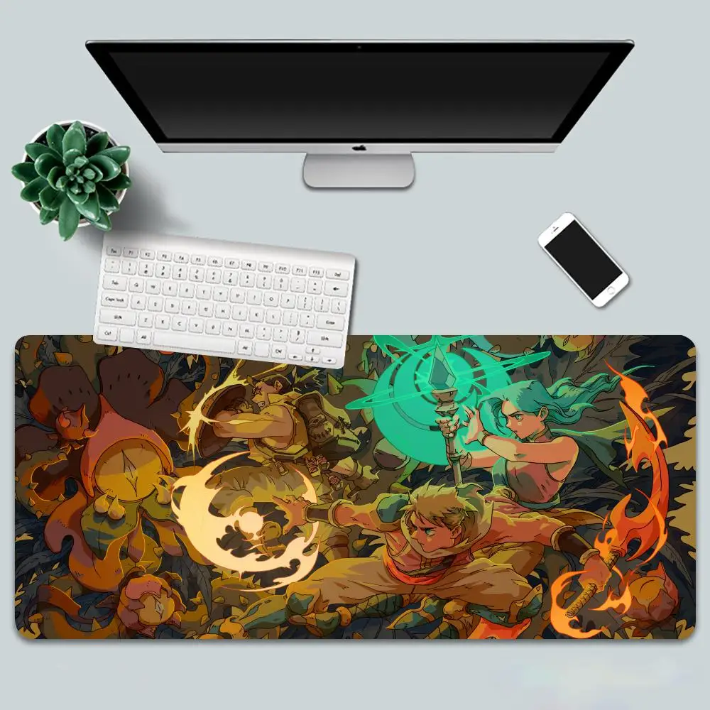 Hot Adventure indie game Sea of Stars Mouse Pad Non-Slip desk accessories Rubber Edge locking mousepads Game play mats for mouse