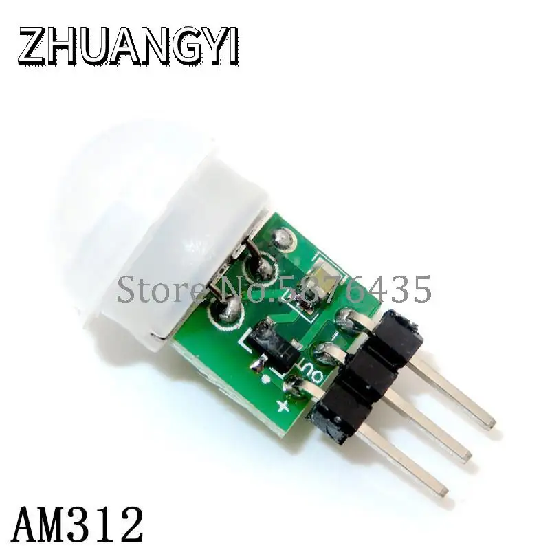 HC-SR501-módulo Detector de movimiento, dispositivo con soporte de módulo piroeléctrico infrarrojo, HC-SR505, AM312, SR602, ajuste de RCWL-0516