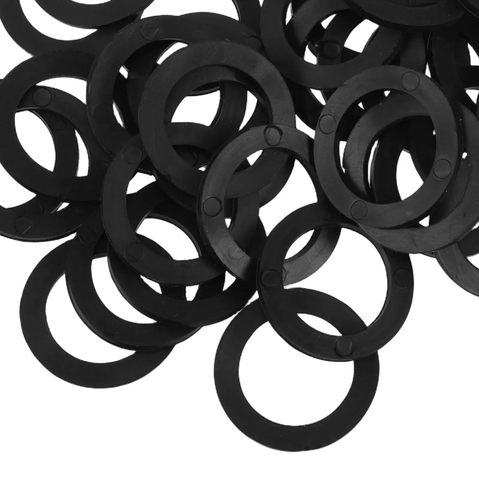 50Pcs Rubber Weightlifting Bar Collars Spinlock Washers for Dumbbell Barbells Fitness Equipment Secure Tight Fit Home Gym