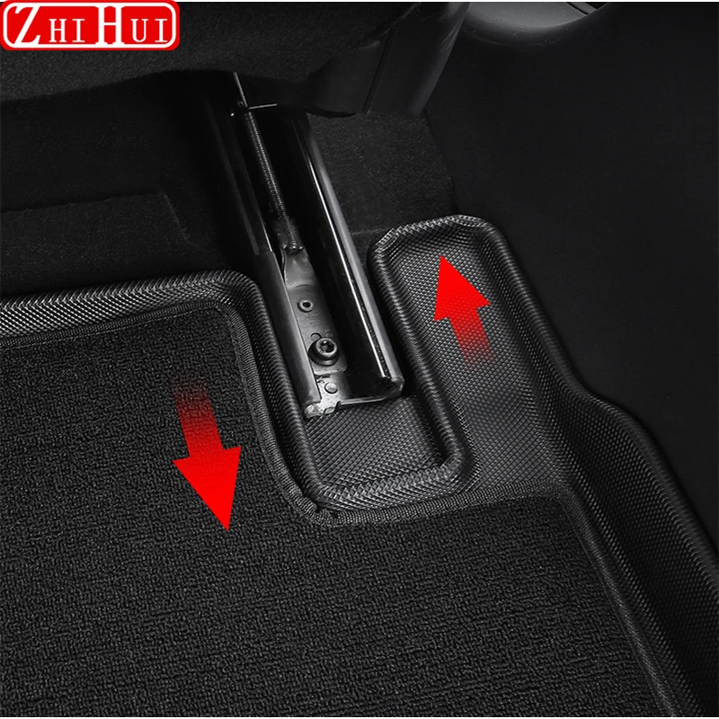 For Zeekr 001 2024 2021-2023 Car Styling Floor Mats Double Layer Carpet TPE Foot Pad Trunk Mat Backrest Mat Auto Accessories