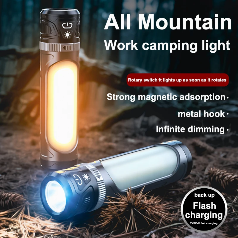 LiitoKala LF-K2 1000LM Rechargeable Work Light Knob Stepless Dimming 1/4