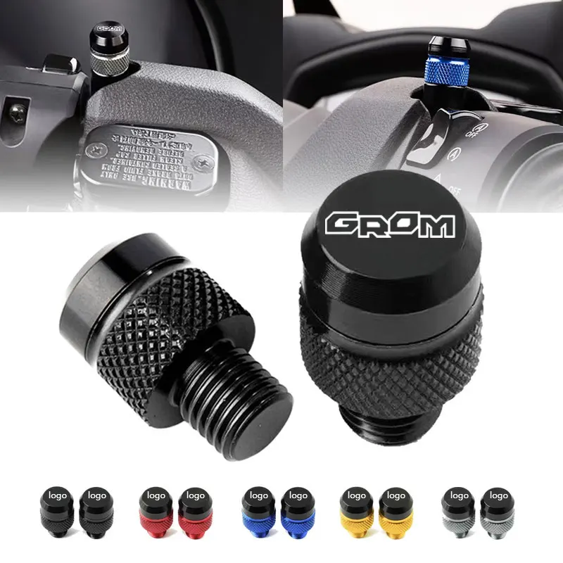 

Motorcycle CNC Rearview Side Mirror Hole Cap Plug Accessories For Honda GROM 125 MSX125 MSX 125