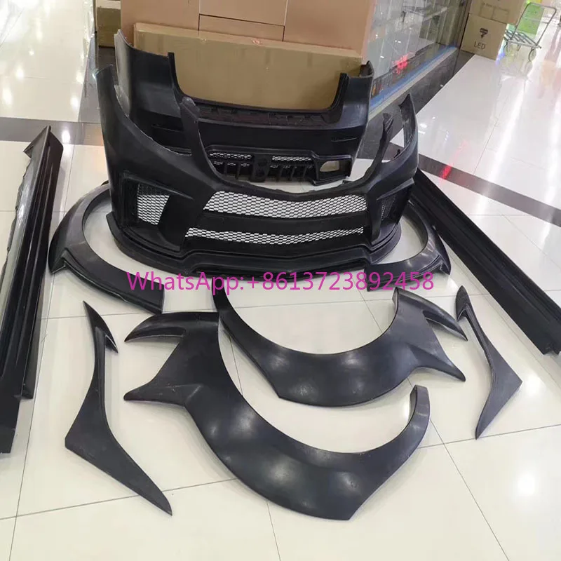 

GLE 300 350 450 Upgrade Facelift Wide Body Kit Front Bumper Rear Bumper Side Skirt for Mercedes GLE 2015-2019