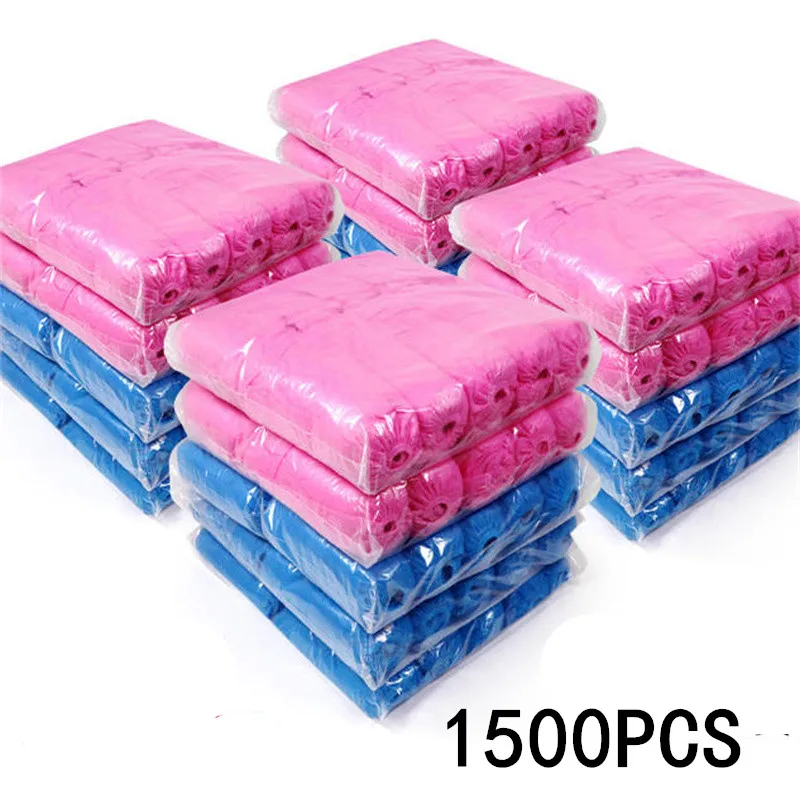 100/1500PCS Plastic Disposable Shoe Covers Non-Slip Wear-Resistant Cleaning Overshoes Outdoor Waterproof Rainy Day Carpet Clean
