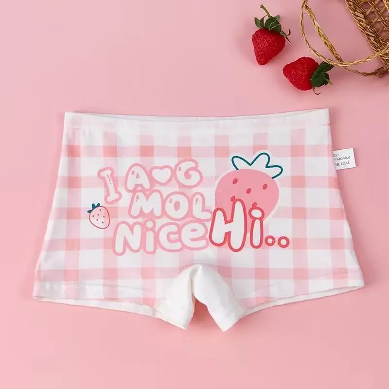 4pcs/Lot Cartoon Panties Cotton Short Pants Girls\' Underwear Suit 2-10Years