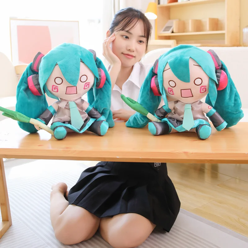Adorable Anime Preciality SEGA Hatsune Miku Spring Onion Plush Toys Miku Fufu Dolls Preciality Collection Toys Gift For Girls