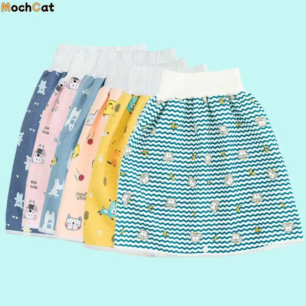 Cloth Diapers Nappy Changing Cotton Pant Skirts Infants Nappies 2 in 1  Diaper Baby Diapers Sleeping Bed Clothes Training Pants