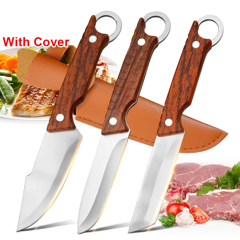 Edelstahl Ausbeinmesser Geschmiedet Chef Metzger Schneiden Fleisch Obst Hackmesser Messer Küchenmesser Kunststoffgriff Kochmesser