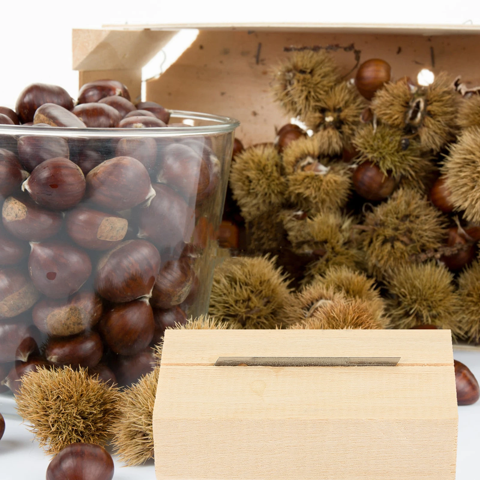 

1pc Manual Chestnut Cutter Premium Nut Opening Tool For Walnuts Nuts Rust Resistant Kitchen Gadget Convenient Chestnut Opener