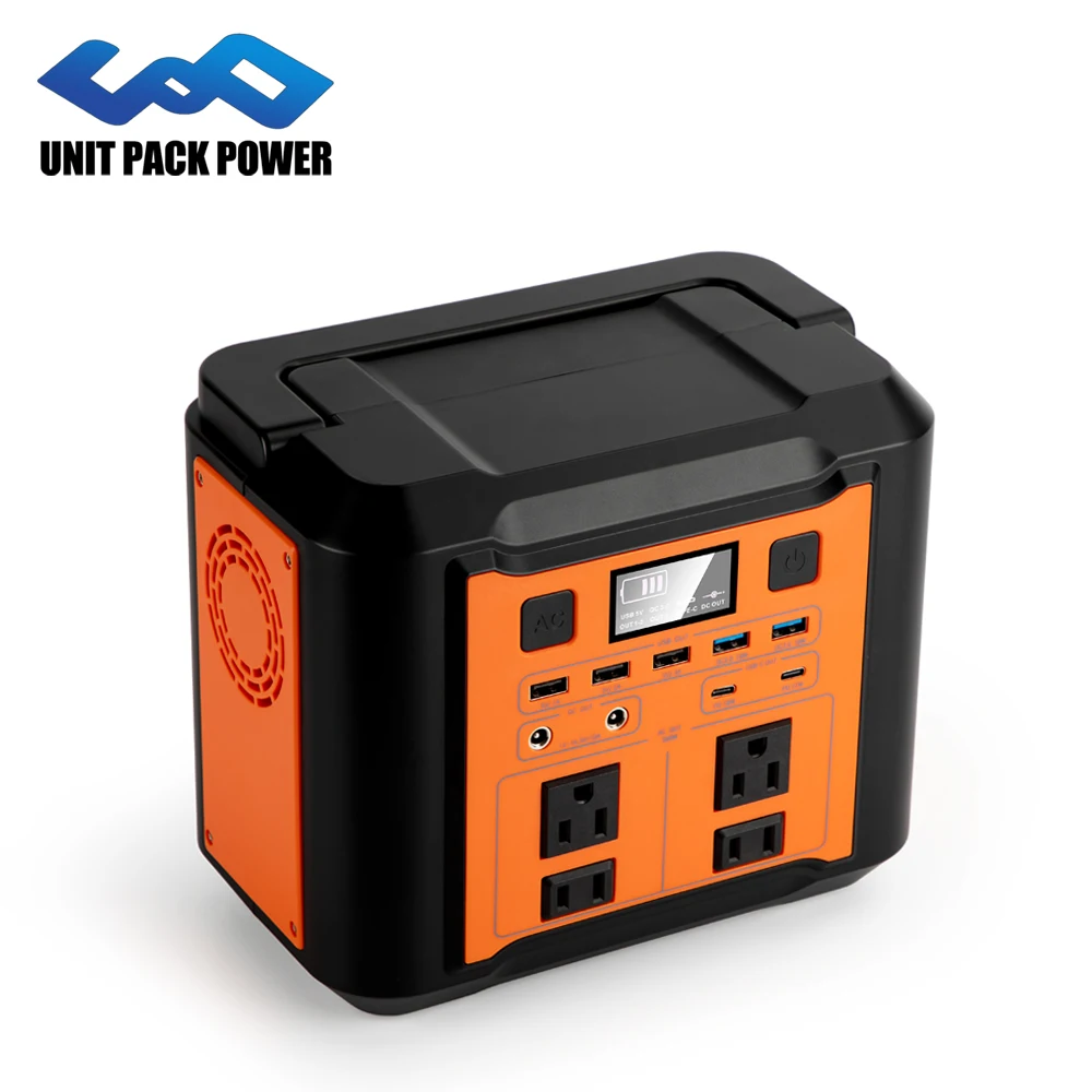 US Stock Portable Lithium Battery Solar Generator 300W 3.7V 80Ah 296Wh Portable Power Station For Outdoor Camping