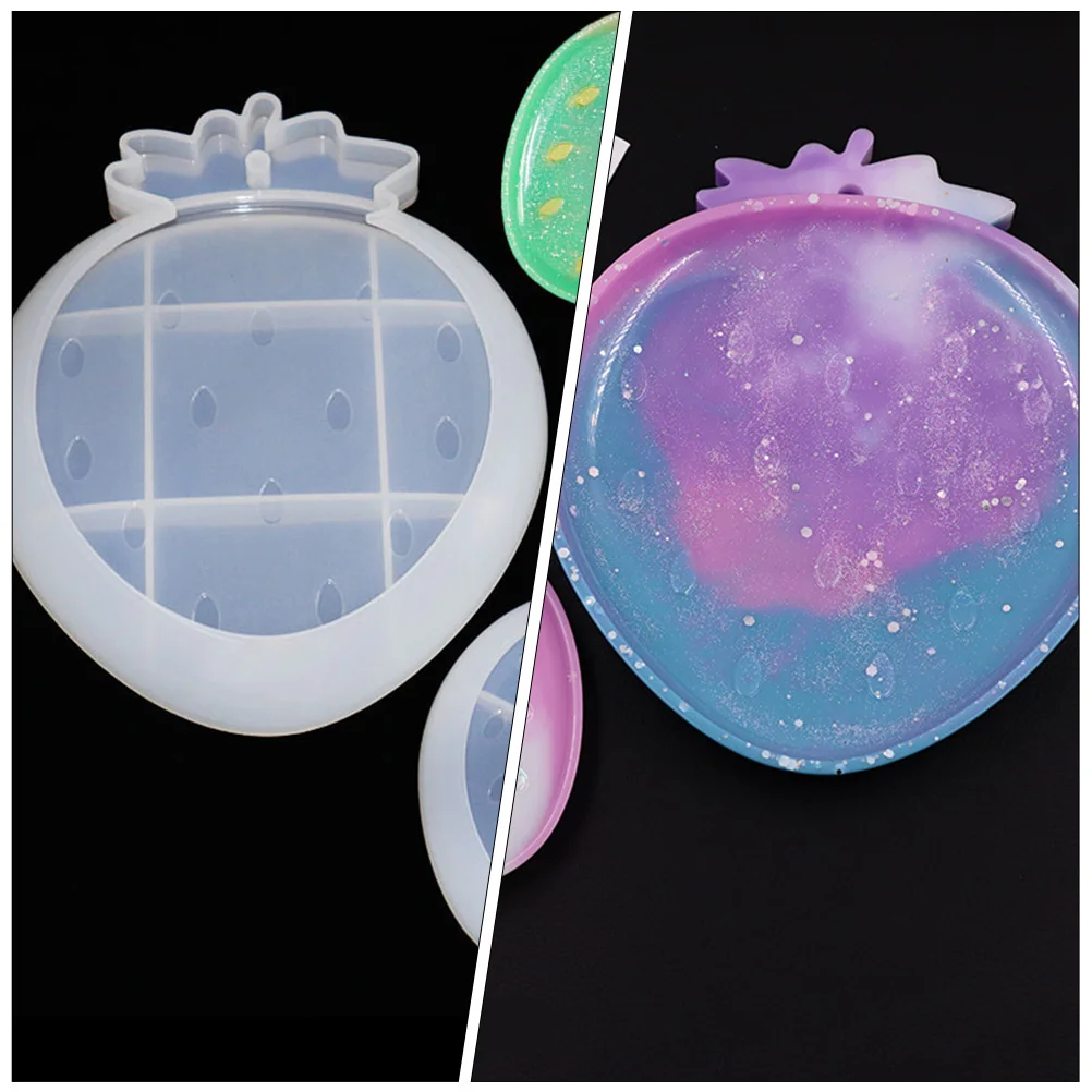 

Strawberry Silicone Mold Craft Accessories Epoxy Resin Vintage Fruit Tray Making DIY Jewelry Parts Easy Demold Non Stick Safe