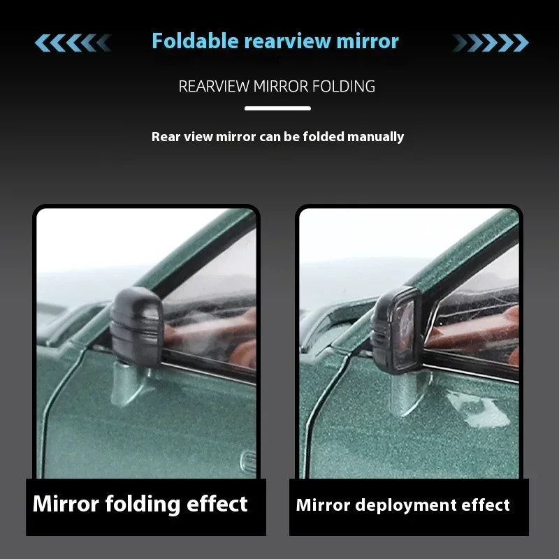 BYD LOOK UPAT U8 SUV Alliage Modèle de voiture moulé sous pression, Son et lumière, Dos côtelé, Jouet pour enfants, Affichage de la cheminée, Ornement, Cadeau pour enfants, 1:24