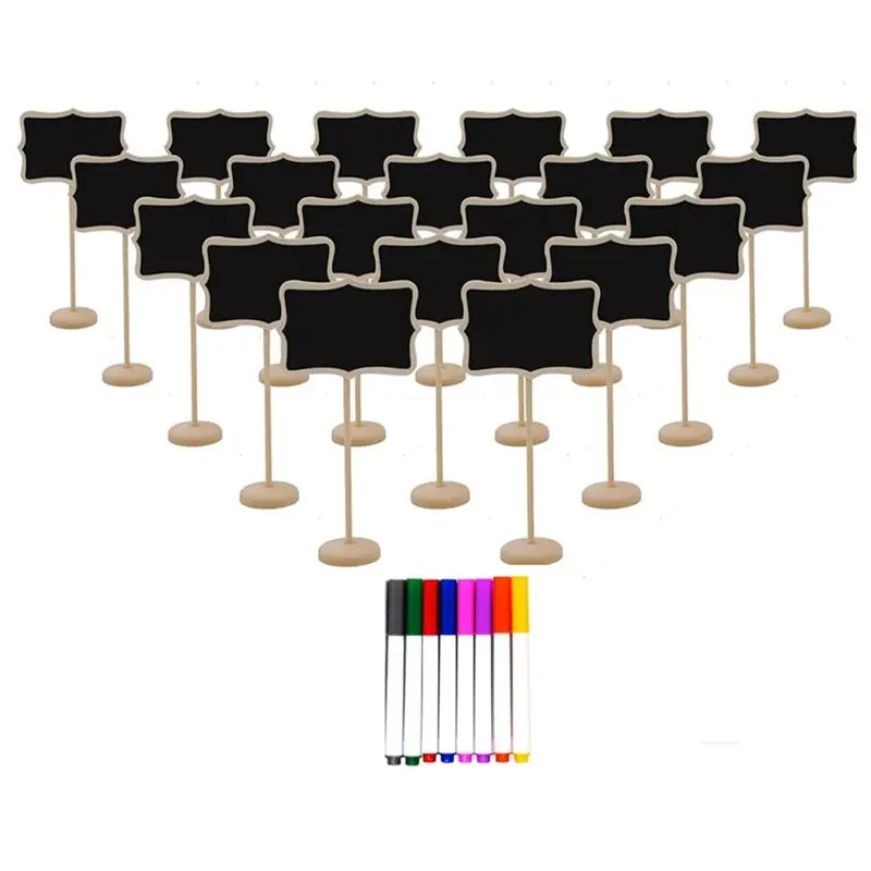 80PCS Mini Chalkboard Sign With Easel Stand ,Food Labels For Party Buffet ,Blackboard For Message Board Signs,Weddings - view 3