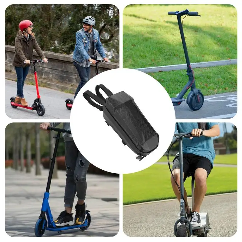 Electric Scooter Carrying Bag Waterproof EVA Hard Shell Storage Bag With 2L Capacity Front Frame Bag Quick Installation