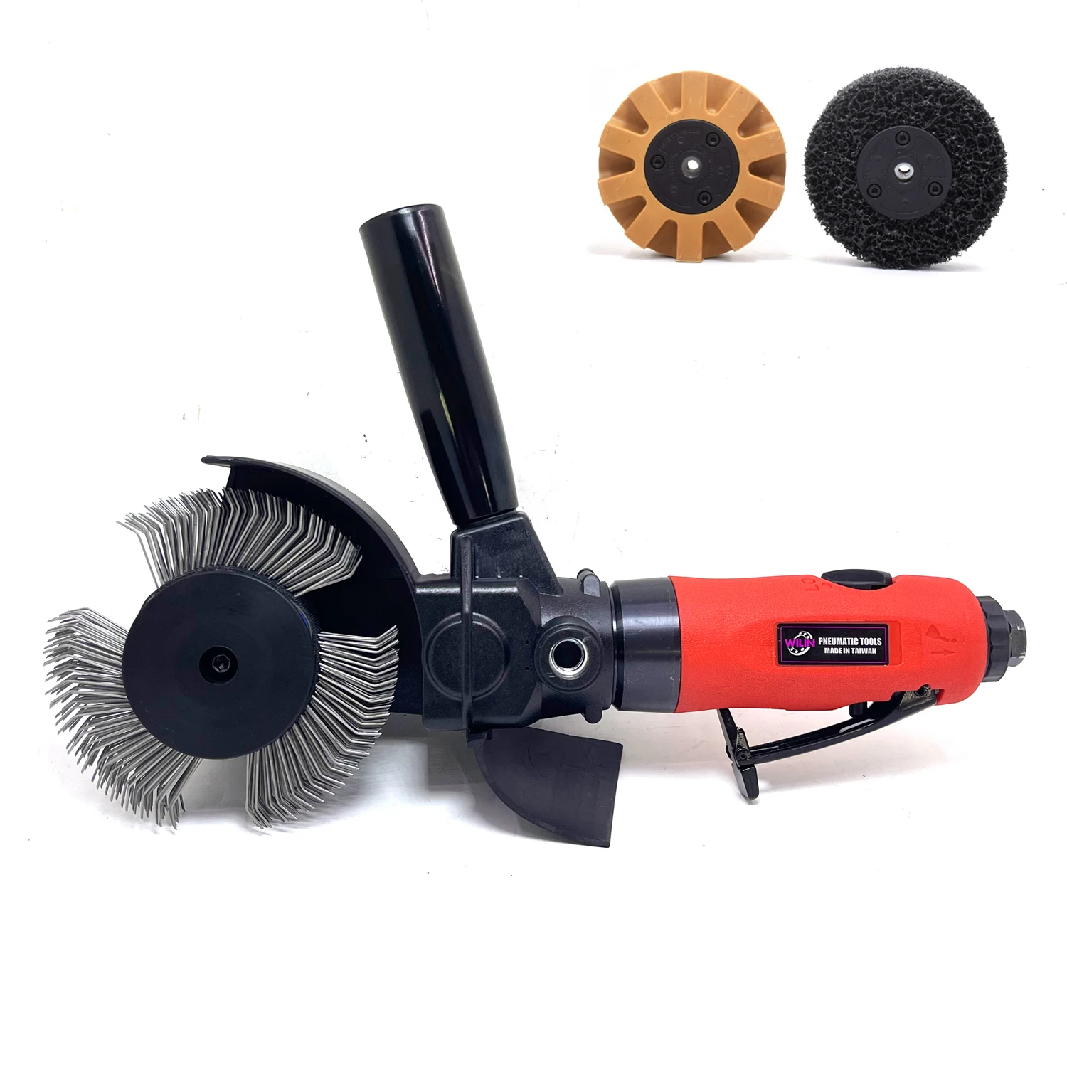 

Pneumatic Surface Blaster Kit w/ Eraser Wheel, Wire Wheel,Paint Stripper for Removing Rust, Paint Stickers Auto Body Repair