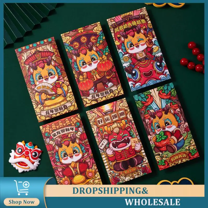 Red Envelope Festive Thicken Exquisite Craftsmanship Retro Style Spring Festival Ritual Red Envelope Not Easy To Break Durable