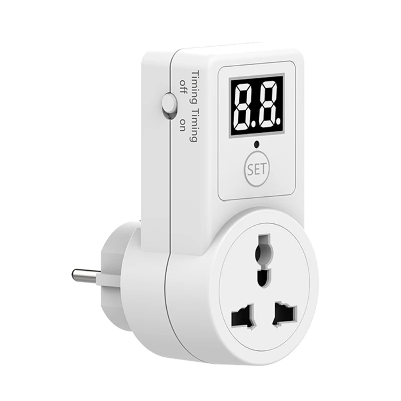 Opladen elektrische voertuigen Countdown Timer Socket EU-stekker Elektrisch aftellen