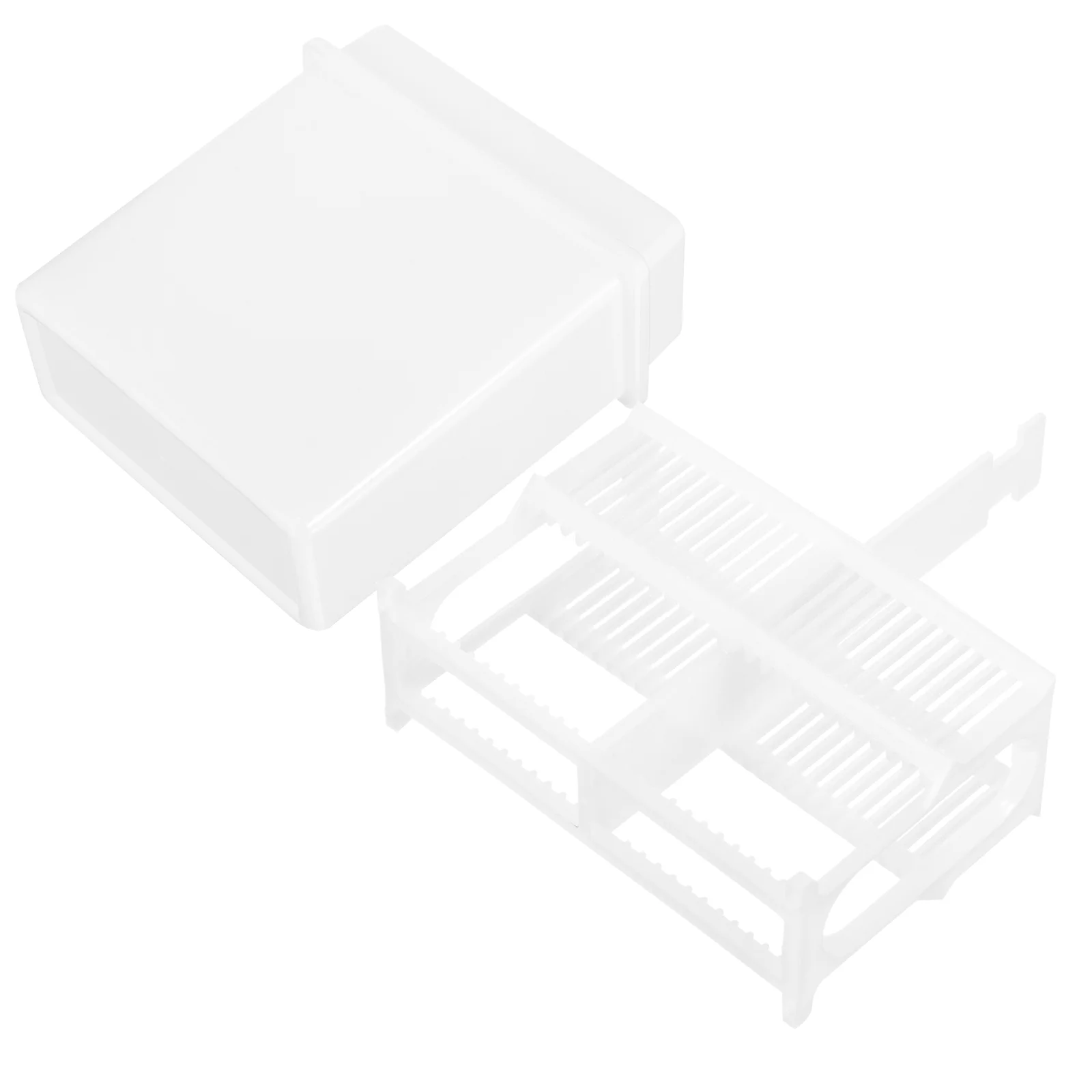 

Slots Microscope Slides Staining Rack Plastic Slides Staining Jar Dyeing Tank Laboratory Supplies