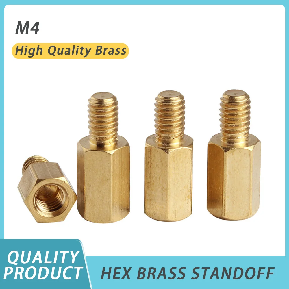 

M4 Motherboard Spacer Standoff Hex Brass Male Female Standoffs Board Rack Stud Hexagon Thread Bolt Thumb Screw Pillar PCB Column