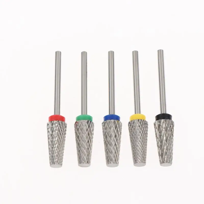 1Pcs 5in1 Cross Tooth Tungsten Steel Nail Drill Bits For Manicure Nail Salon Use