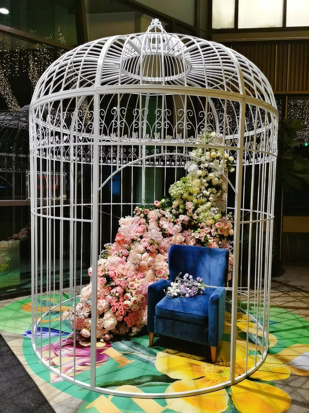 

Iron Art Decoration Extra Large Bird Cage Decoration Shopping Mall Wedding Props Bird Cage Leisure Outdoor Large Large Bird Cage