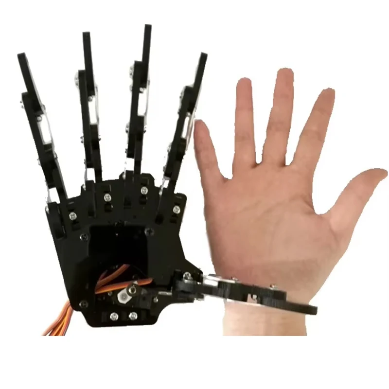 5 Dof Robotic Hand Right/Left Hand Servos Fingers Clamper Claw Gripper Mechanical Hand for Raspberry For Arduino Robot DIY Kit