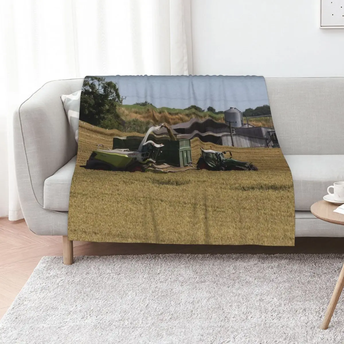 Harvest time, Fendt bring in the grain Throw Blanket Thin Plush Blankets For Bed cosplay anime Weighted Blankets
