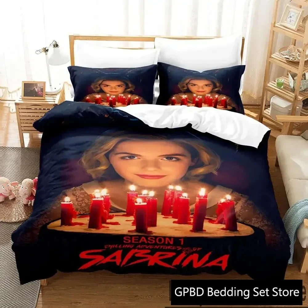 

3D Print Movie Chilling Adventures of Sabrina Comfortable Duvet Quilt Cover Pillowcase Bedding Set Decoration Home Textile