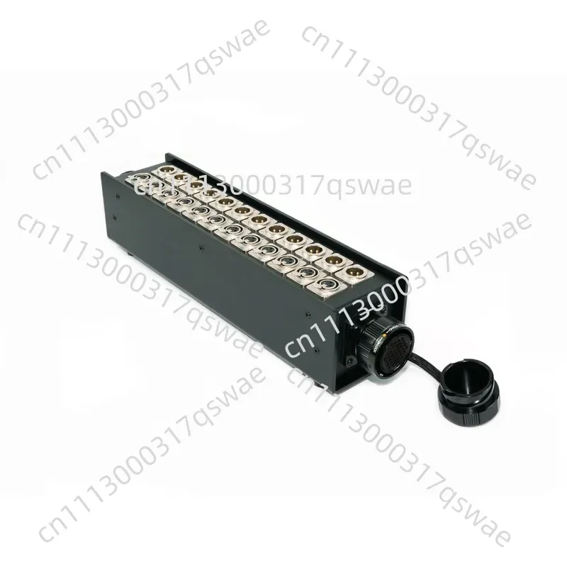 Premium 12-Channel 37-Pin DC Audio Distribution Box/XLR12 Male and Female Connector Set