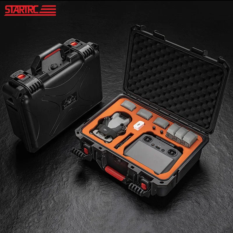 Hard Case for DJI Mini 4 Pro Portable Suitcase Waterproof Storage Box Carrying Case for DJI RC/RC2/N1/N2 Remote Control Case