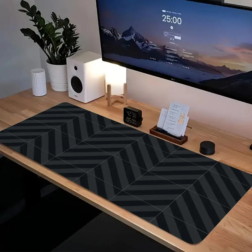 

Striped Style Mouse Pad XL Computer Accessories Office Game Table Mats Rubber Anti-slip Gaming Keyboard Mousepads XXL Desk Pads