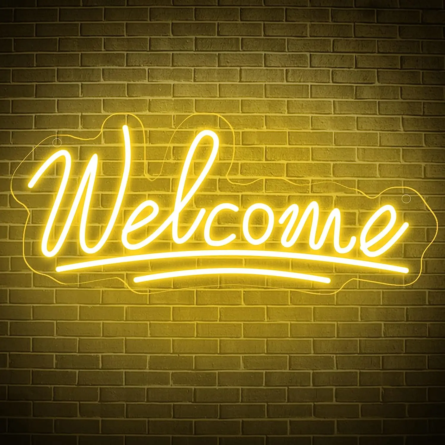 Welcome Neon Sign Welcome LED Neon Light Wall Art Sign Light up Light for Business Storefront Home door Window Glass Door Decor