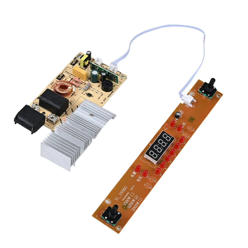 Concave Induction Cooktop Mainboard 2500W Dual Knob Control Replacement Board for Fast Heating and Stable Operation