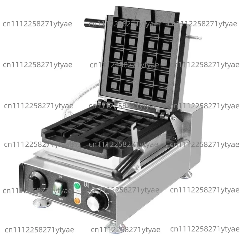 Máquina para hacer waffles de lechada, cubos de waffo-biss, máquina gofres giratoria cuadrada, placas de hierro