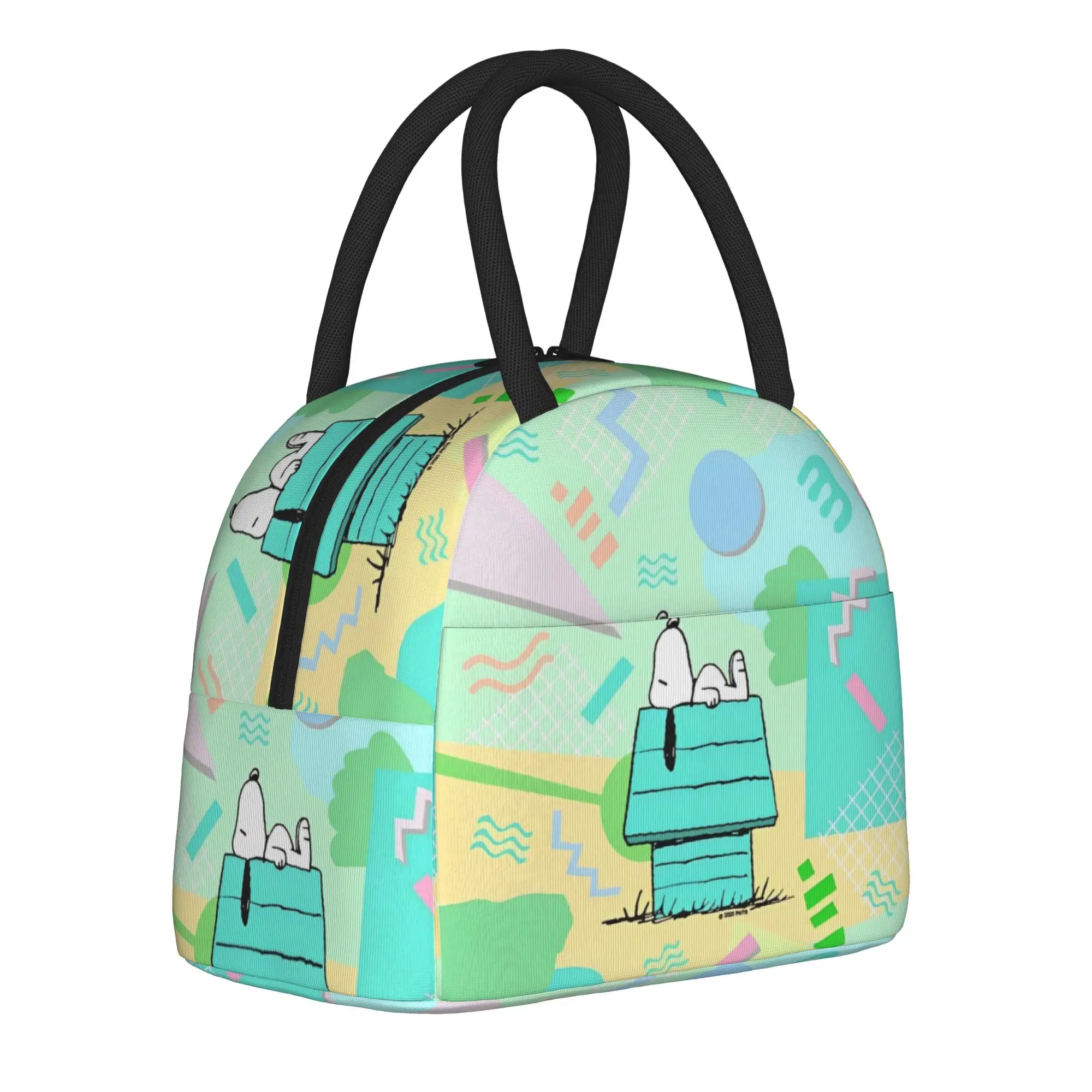 

Snoopy Insulated Lunch Bags Leakproof Cartoon Reusable Thermal Bag Lunch Box Tote Beach Picnic Bento Pouch