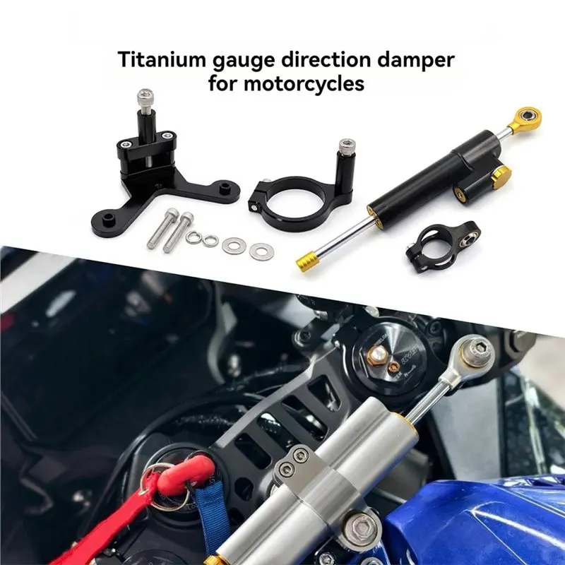 ABOK-Motorcycle Steering Damper Bracket For YAMAHA YZF R9 2025 YZF-R9 2026 Damper Bracket Stabilizer Support