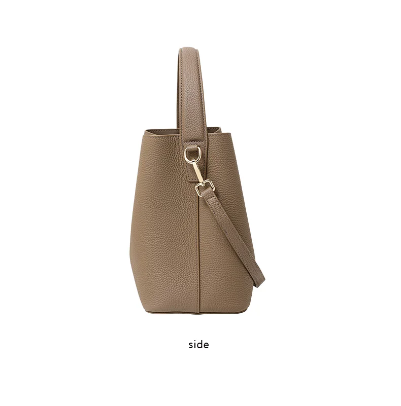 Elegante Retro-Handtasche aus hochwertigem Rindsleder mit mehrschichtigem Schultergurt und Verschluss, Umhängetasche für Damen – Detail 10