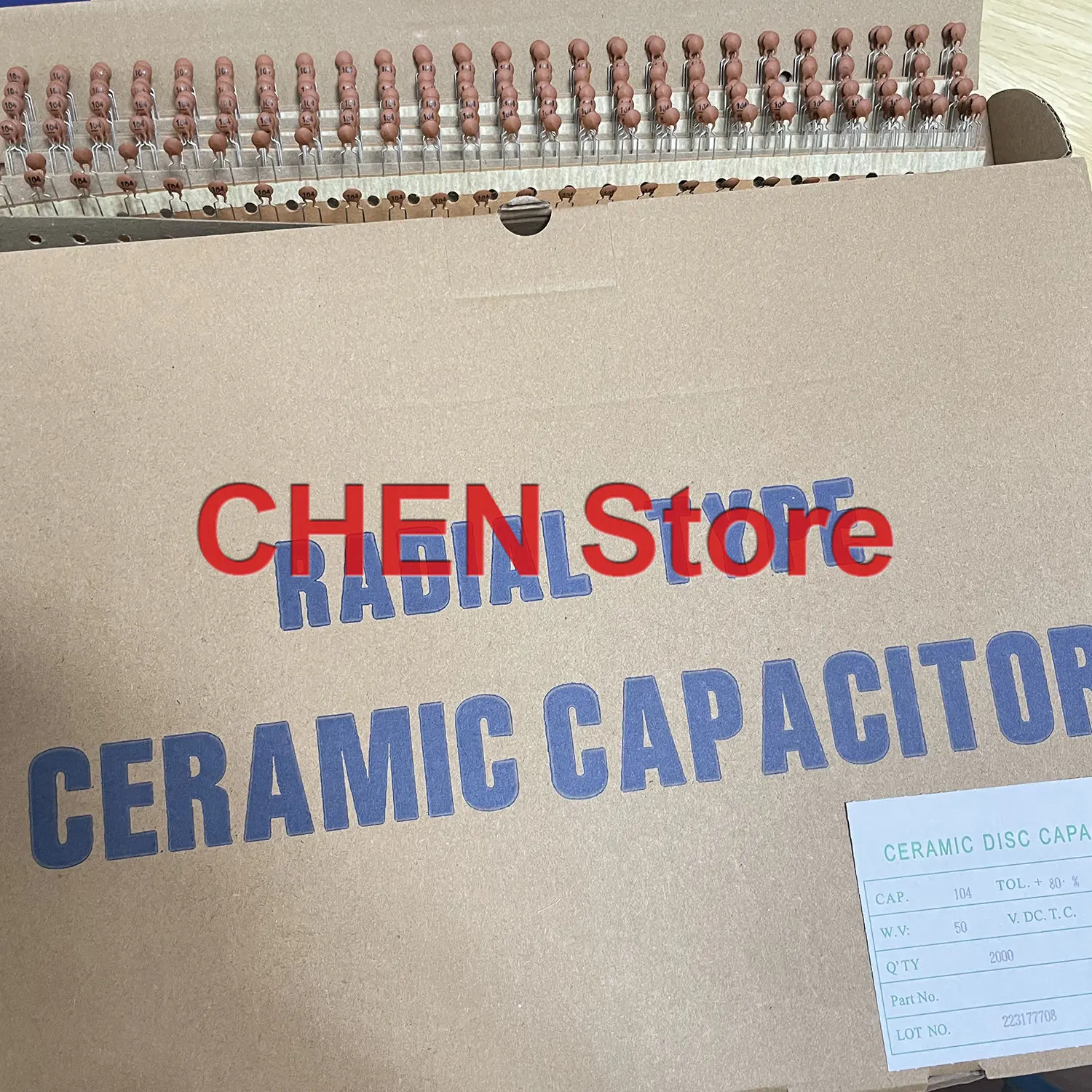 100PCS 1NF 10NF 50V Low-Voltage Ceramic Chip Capacitor 5MM Rohs Certification Contact Me For Other Models 102 103