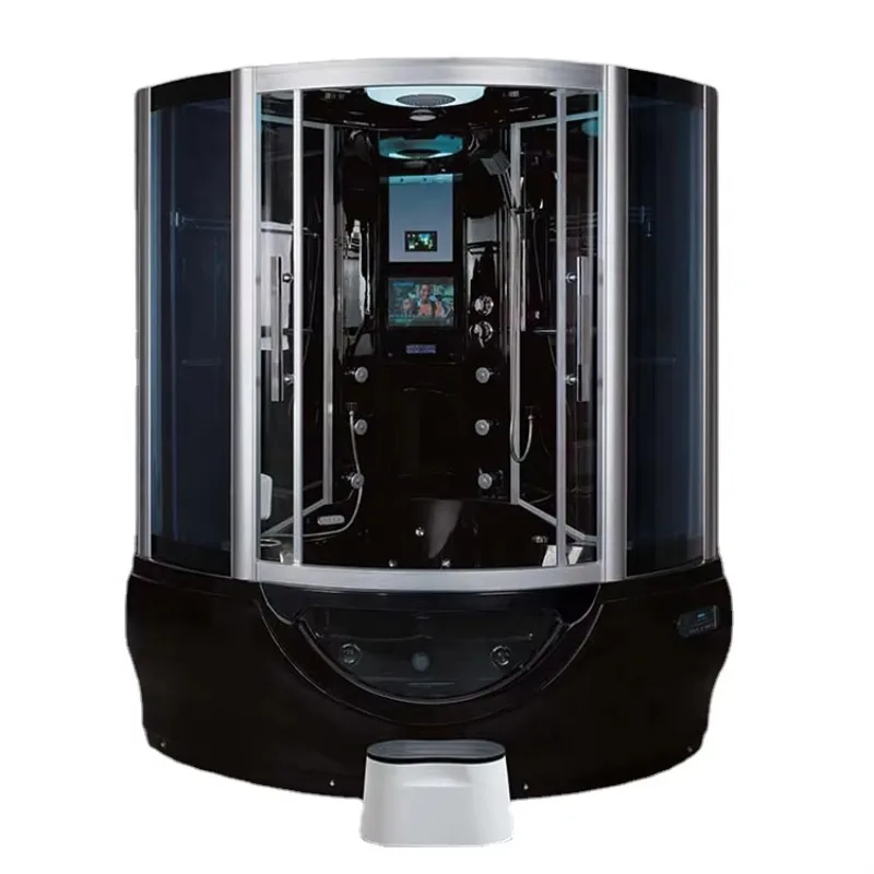 

Prefabricated Readymade Bathroom Steam Sauna Room with Shower Home Prefab SPA Tub and Shower Bathtub Unit