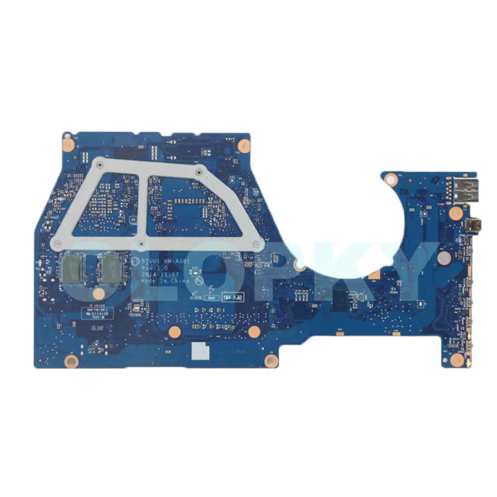 NM-A381 Mainboard For Lenovo Yoga 3 14 laptop motherboard i3-5005U i5-5200U I7-5500U CPU GT940M 2GB 5B20H35684 5B20H35674