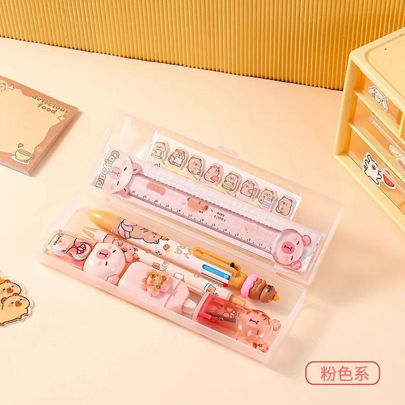 

Cross border Capibara combo Stationery set Capybara student sticker correction with high appearance level essential prize