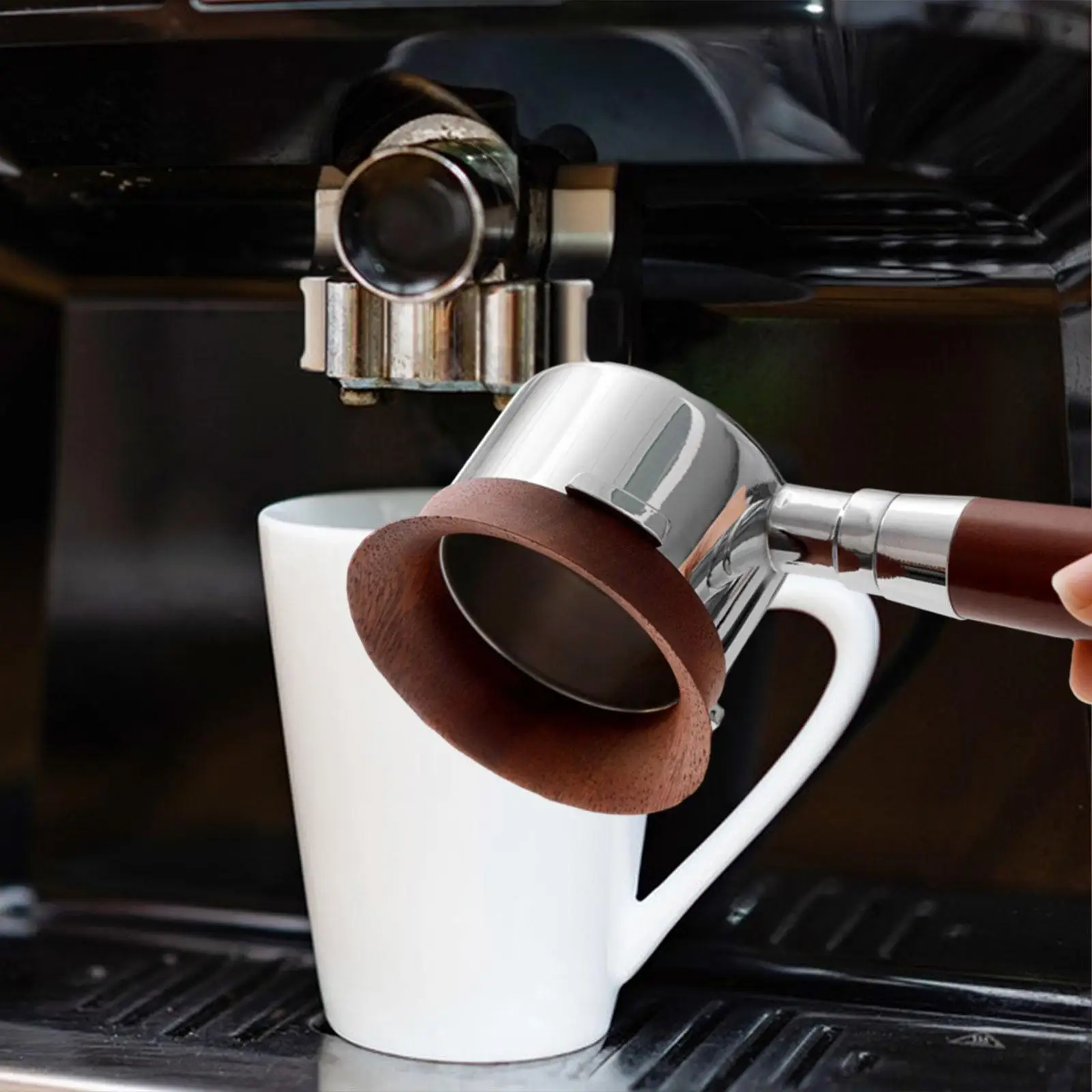 에스프레소 기계용 목재 커피 탬퍼, 에스프레소 도징 깔때기 교체