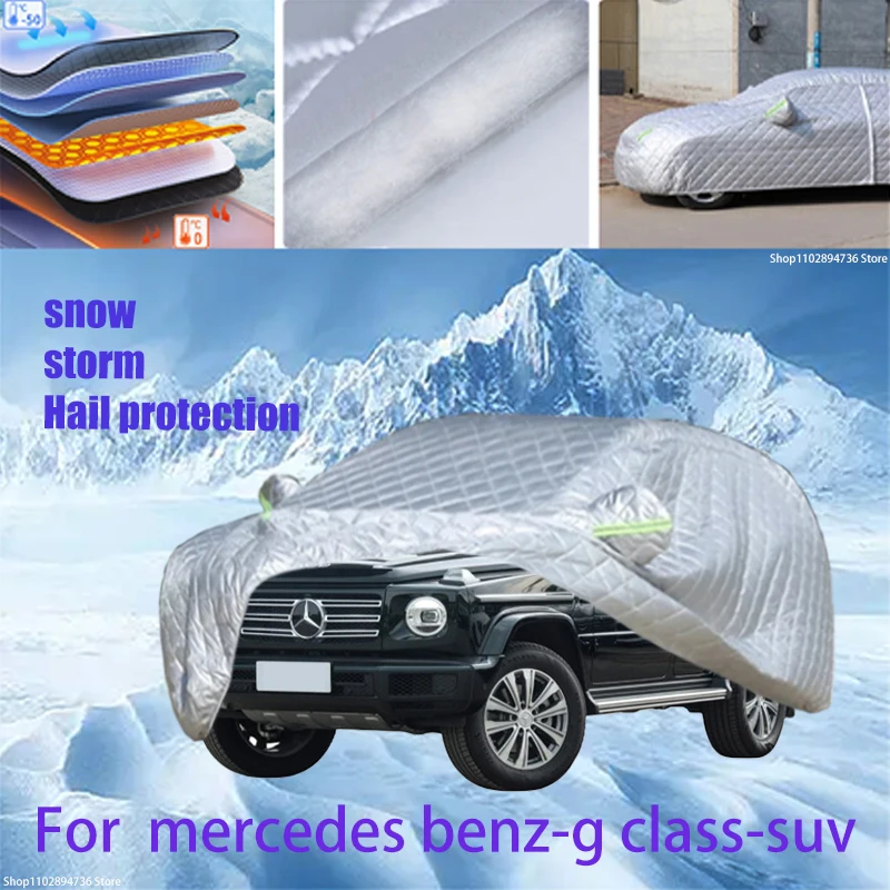 For mercedes benz-G class Outdoor Cotton Thickened Awning For Car Anti Hail Protection Snow Covers Sunshade Waterproof Dustproof