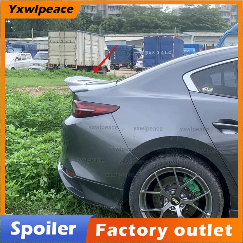 

For Mazda 3 Axela Spoiler 2019 2020 2021 2022 ABS Material R Style Car Rear Trunk Lip Wing Car Accessories