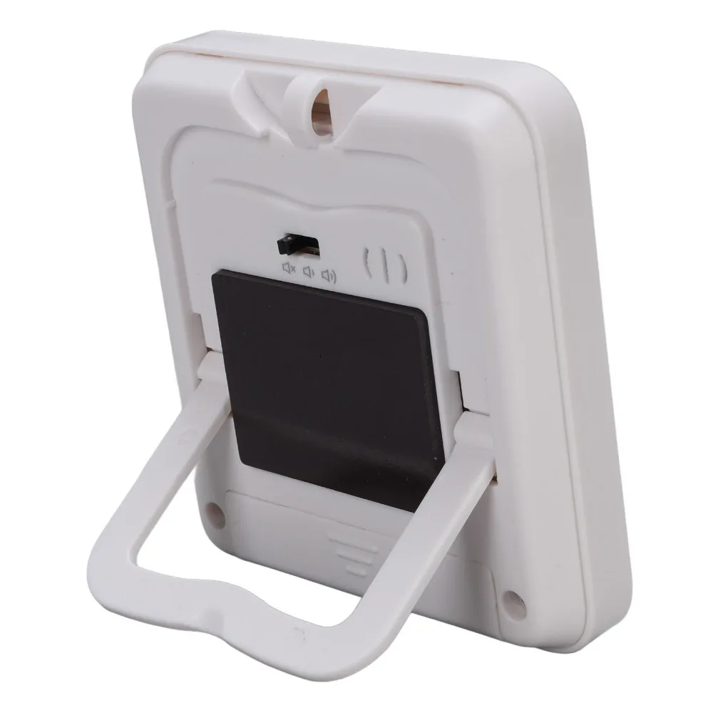 Versatile Multi-functional Timer 24H White Reminder Device Magnetic Backing Stand Included Alarm Clock for Cooking