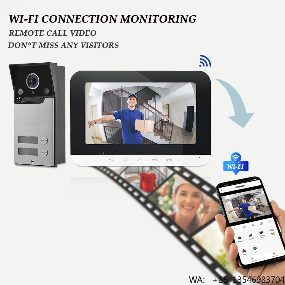 Fabrieks prijs 7 inch touchscr - Smart Doorbell Wired recensie en prijs